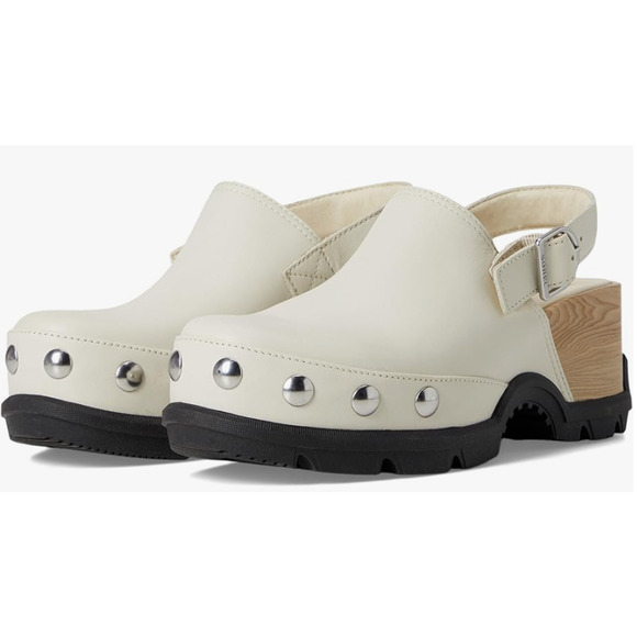 NEW (OTHER) SOREL ROAM'N CLOG RVT Chalk/Black Women's Size 7 - Picture 3 of 10